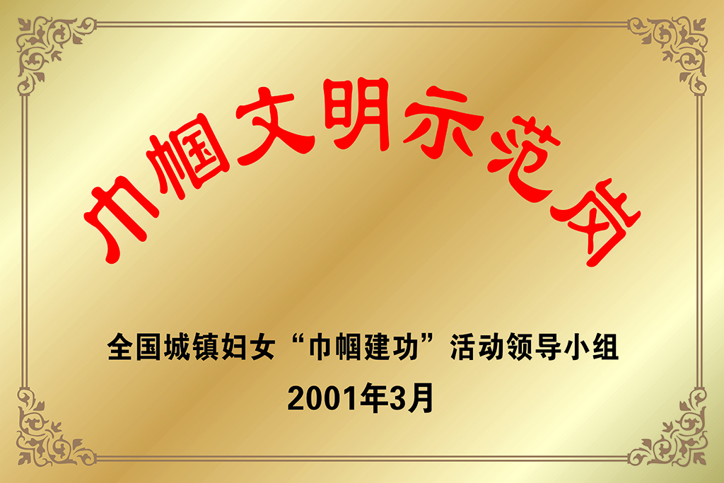 2001全国巾帼文明示范岗